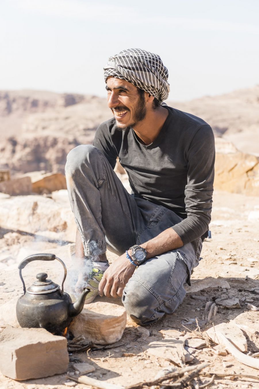 Gli escursionisti più esperti possono affrontare il Jordan Trail da soli, ma è consigliabile farlo con una guida registrata © Justin Foulkes / LP