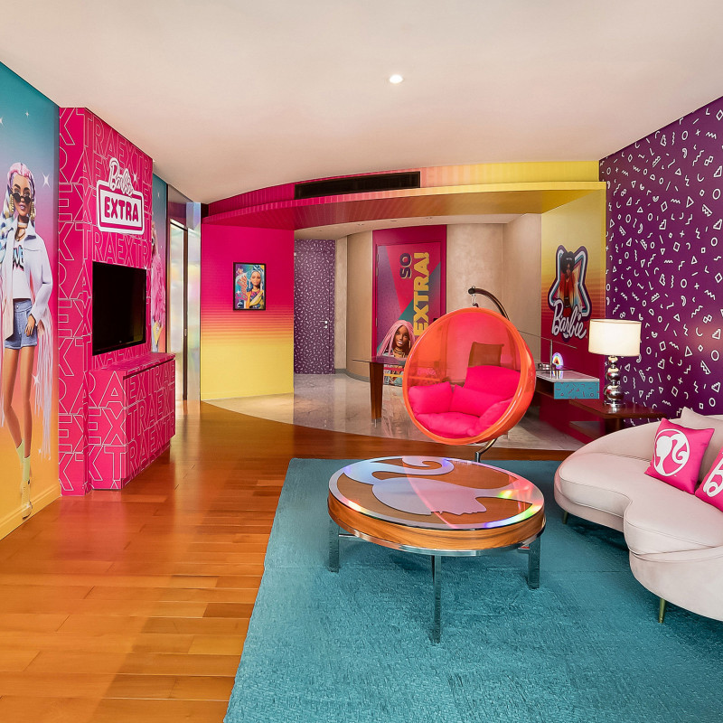 Una delle stanze a tema Barbie al Grand Hyatt di Kuala Lumpur -Photo Courtesy Grand Hyatt Kuala Lumpur