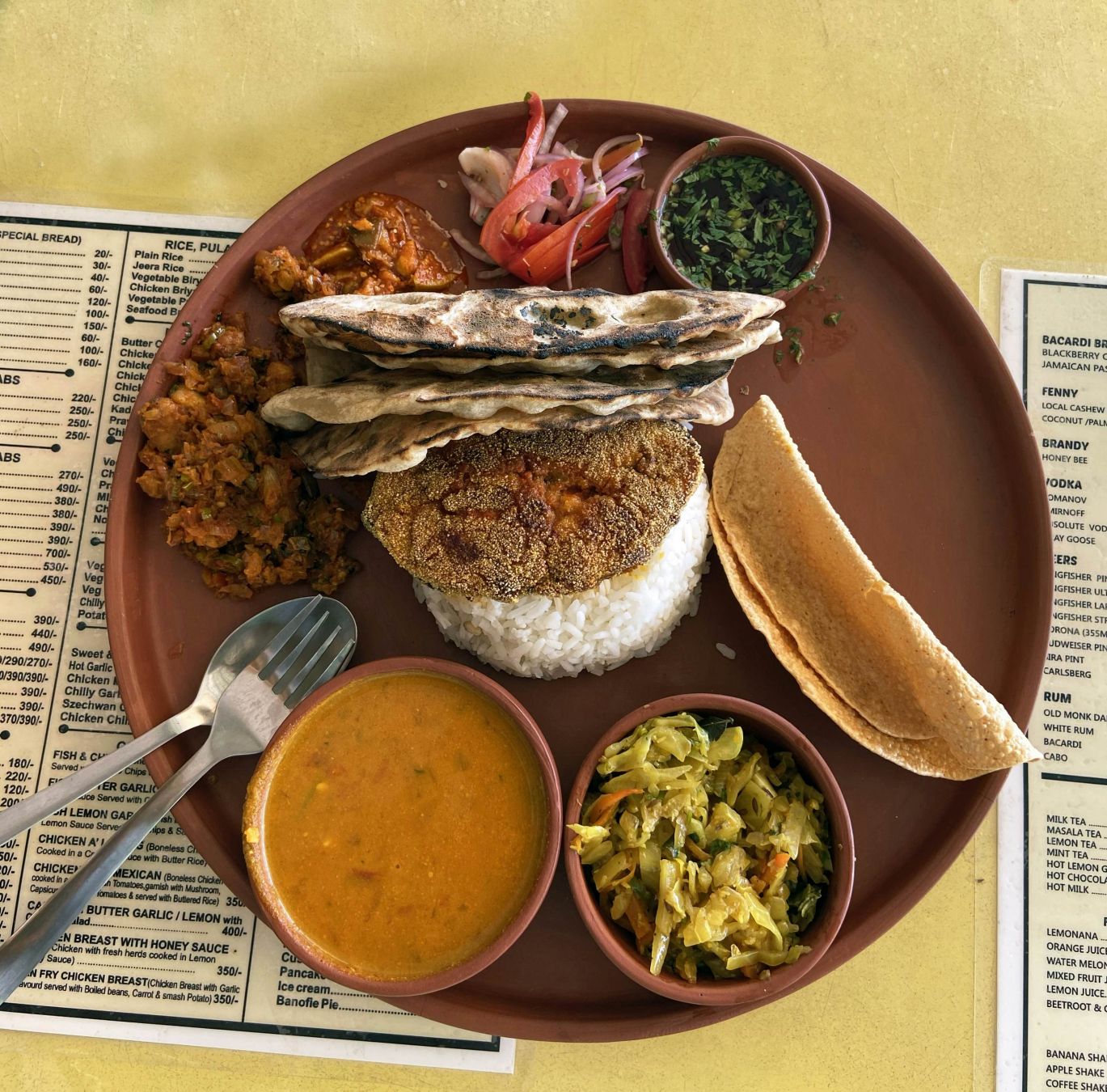 Un thali tipico del Goa. © RBB/Getty Images
