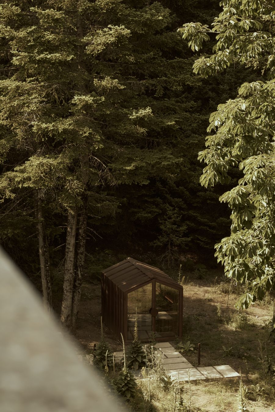 La sauna tra i boschi ©Courtesy of MANNA