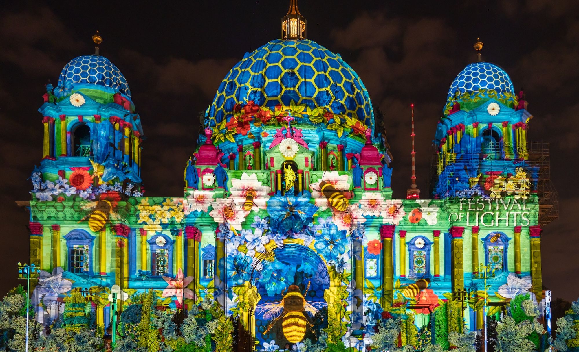 Il Berliner Dom durante il Festival of Light ©Jakob Berg /Shutterstock