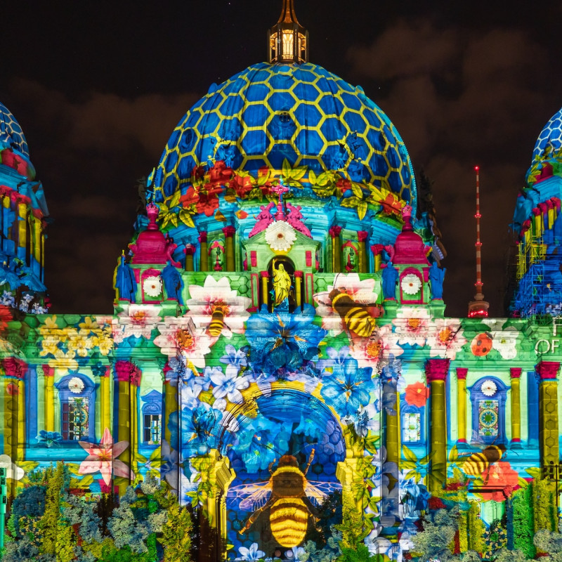 Il Berliner Dom durante il Festival of Light ©Jakob Berg  /Shutterstock