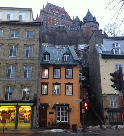 Scorcio di Québec con il famoso Chateau Frontenac, l'albergo più fotografato al mondo