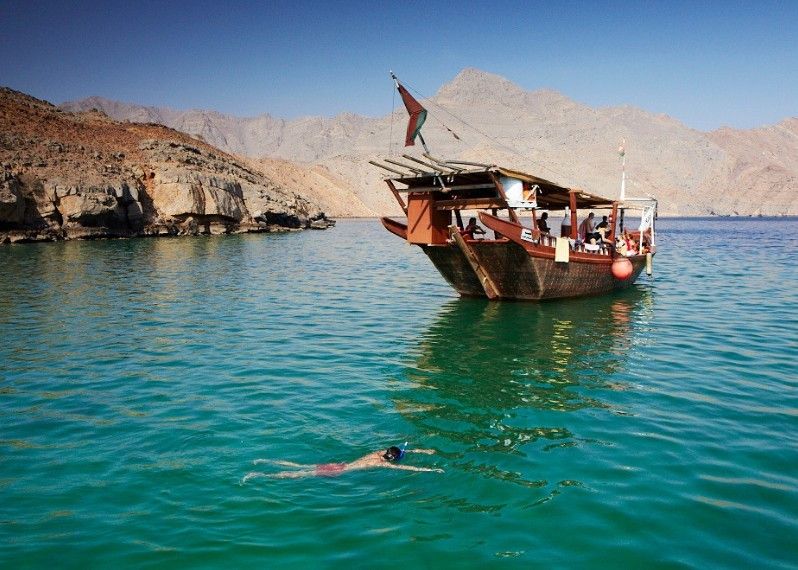 Snorkelling nel mare di giada nella penisola di Musandam, in Oman.
©Andrew Montgomery/Lonely Planet