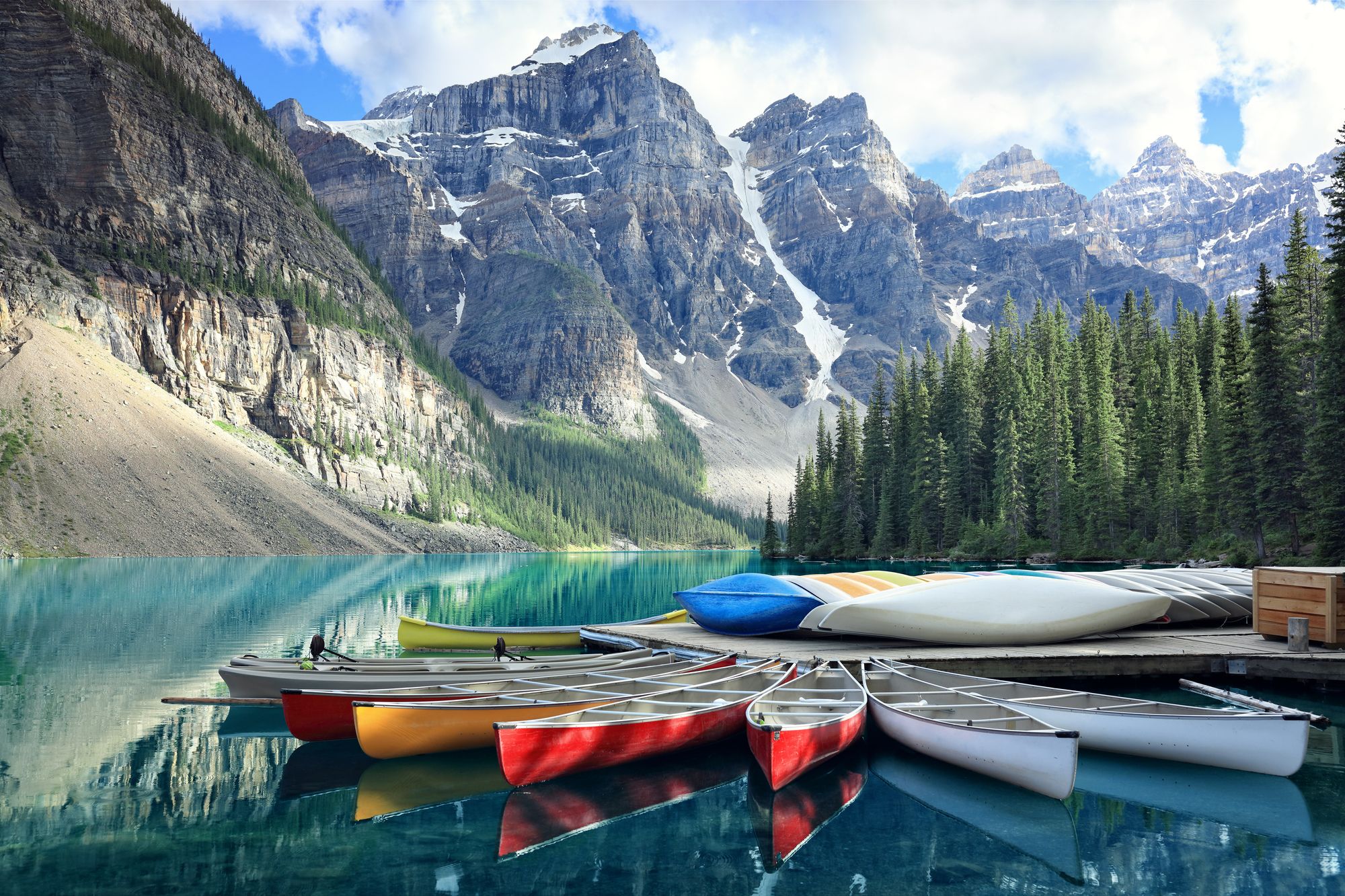 In canoa sul Moraine Lake ©Brian A Jackson / Shutterstock