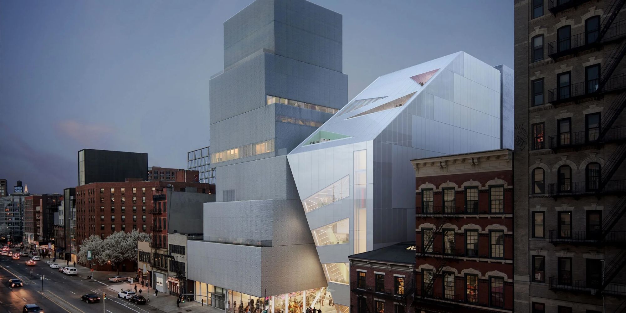 Rendering dell'espansione del New Museum a New York City