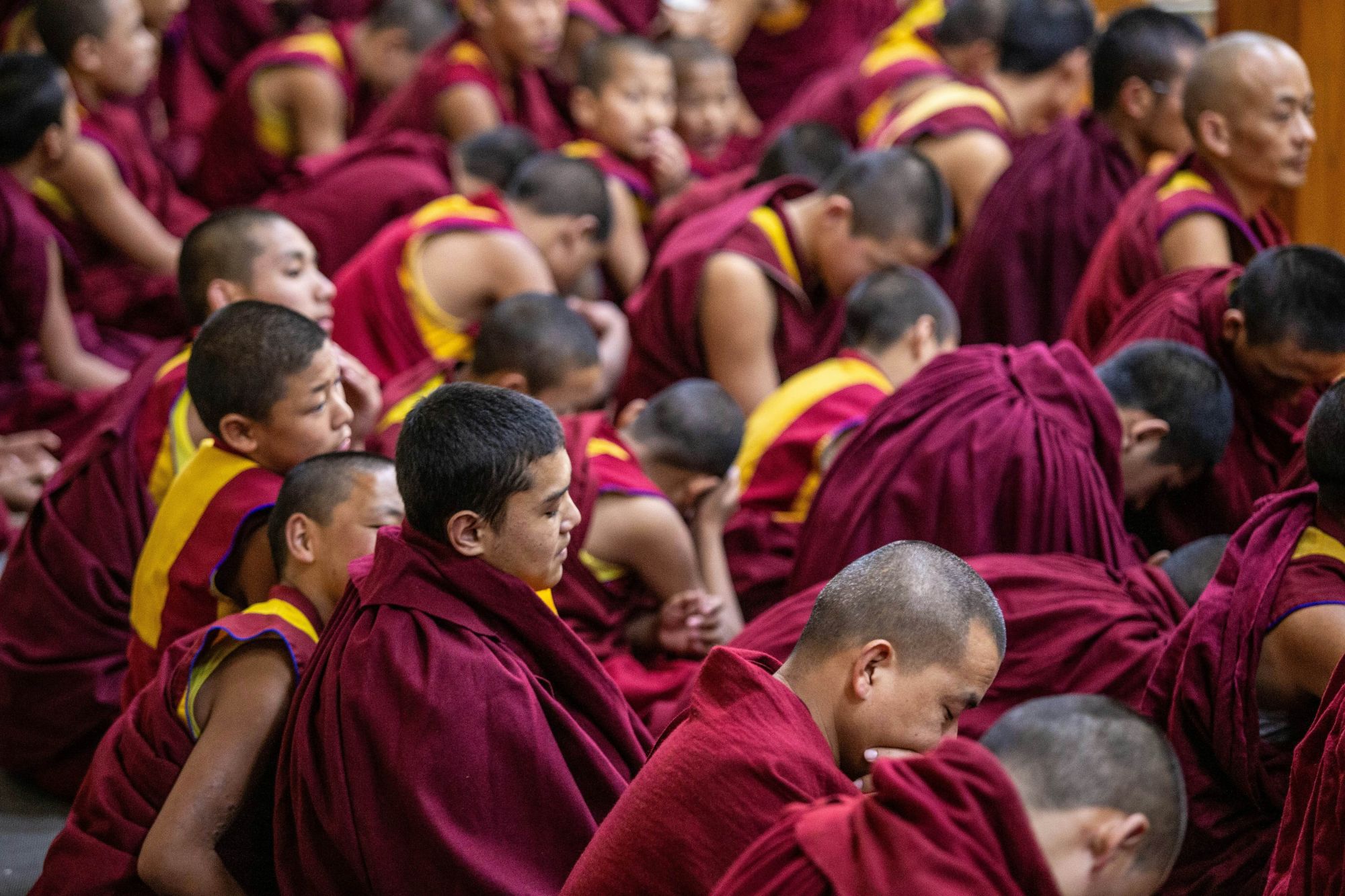 Monaci buddhisti a Dharamshala. © Jimmy Budiman Pictures/Shutterstock