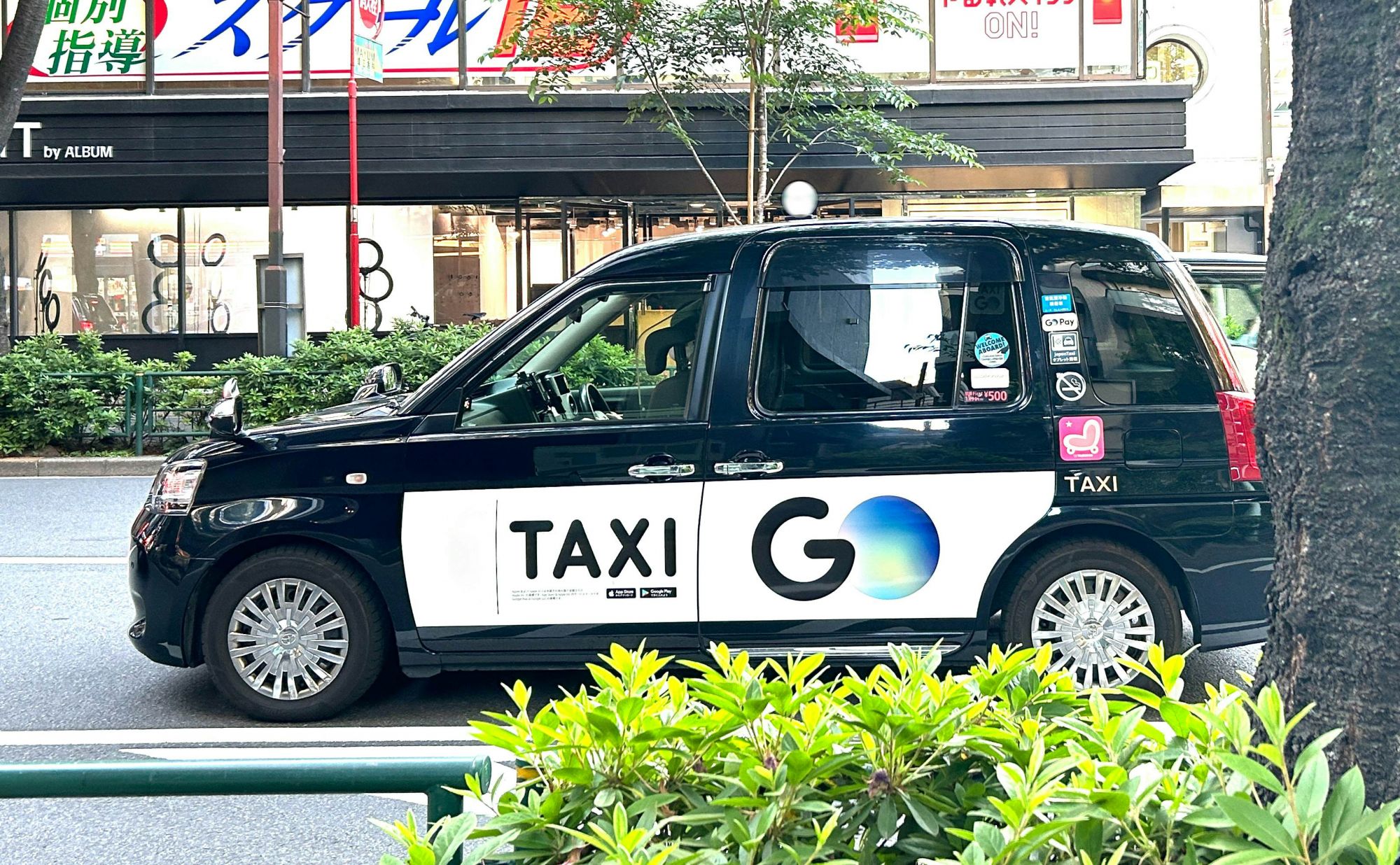 Un taxi giapponese. Per gentile concessione di GO.