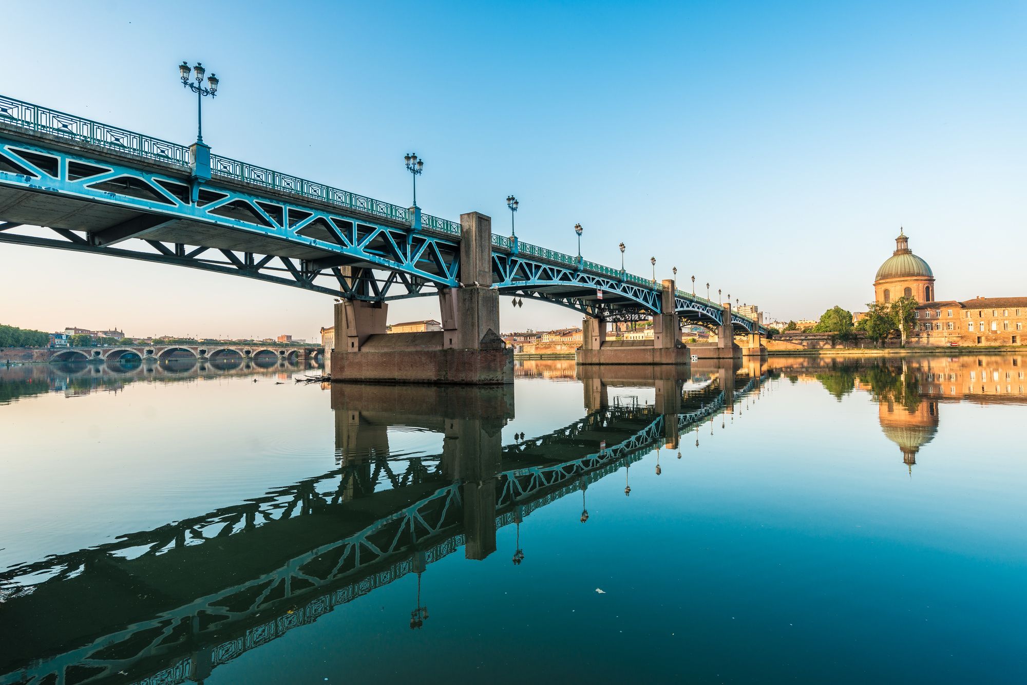 Il ponte di Saint-Pierre sul fiume Garonna, Tolosa