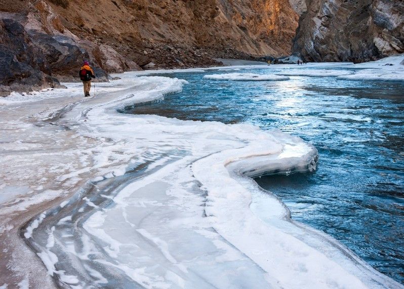 Trekking sul fiume Zanskar, India
©Koonyongyut/Getty Images