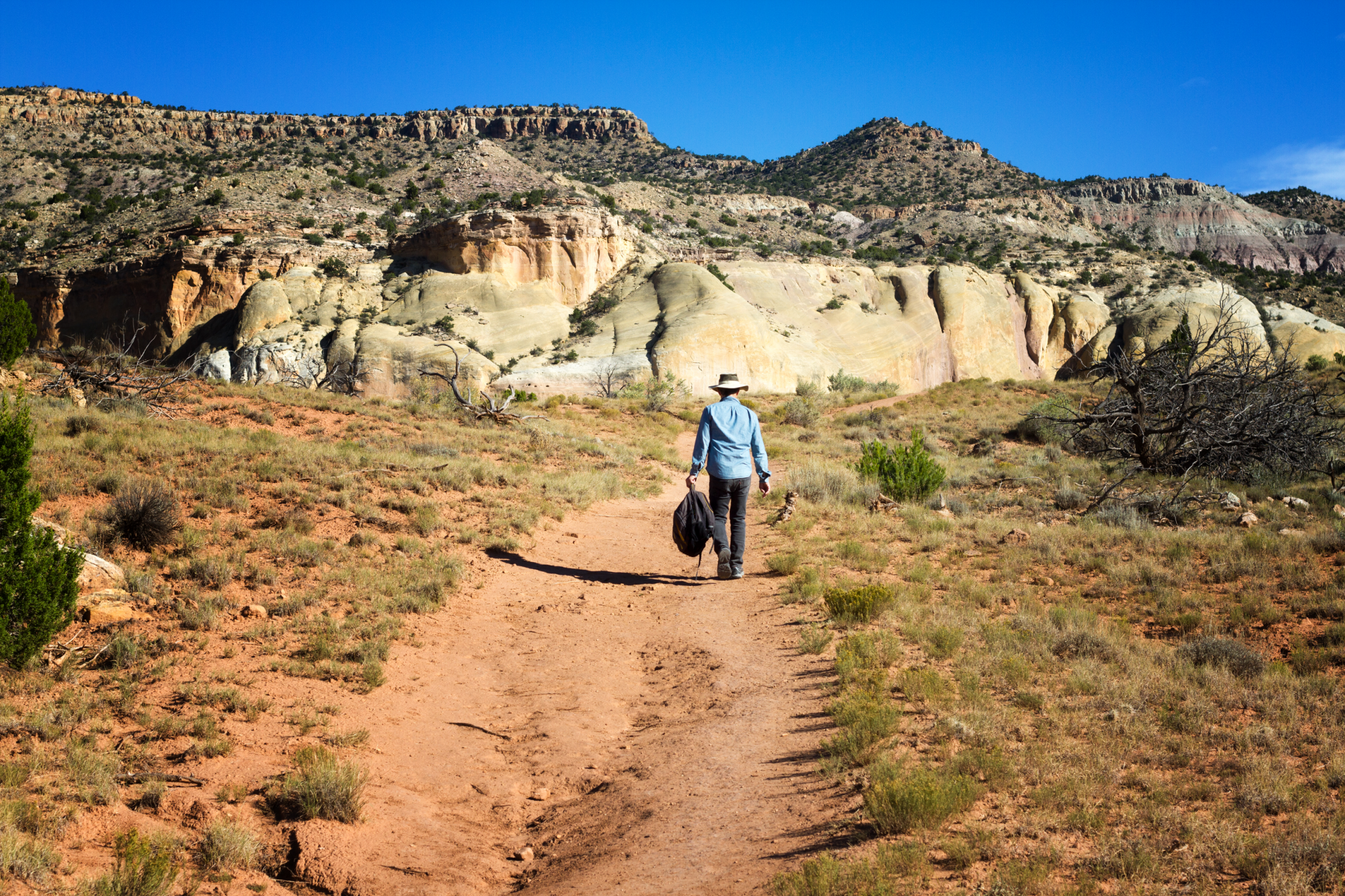 paesaggio del ghost ranch, new mexico