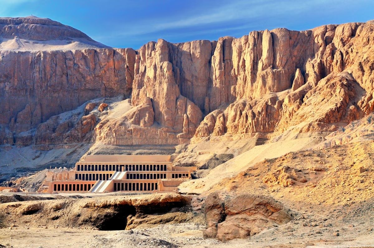 Hatshepsut temple in Luxor’s Valley of the Kings, Egypt. Maxal Tamor/Shutterstock