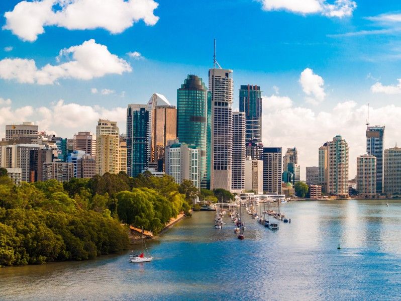 Veduta della città dal Brisbane River © holgs/iStock