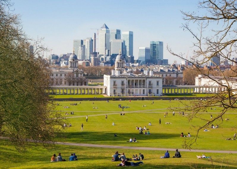 Veduta di Canary Wharf dal Greenwich hill.  ©IR Stone/Shutterstock