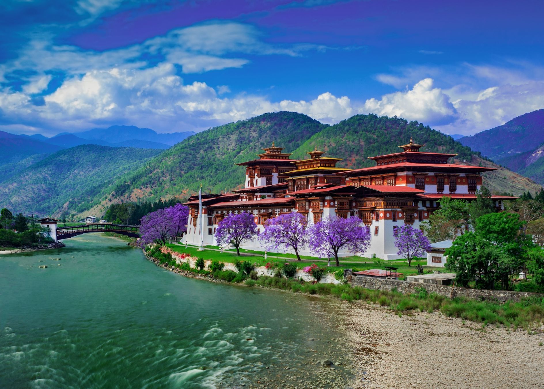 Le sue foreste del Bhutan assorbono più CO2 di quanta ne venga prodotta ©KashyapShantanu/Shutterstock