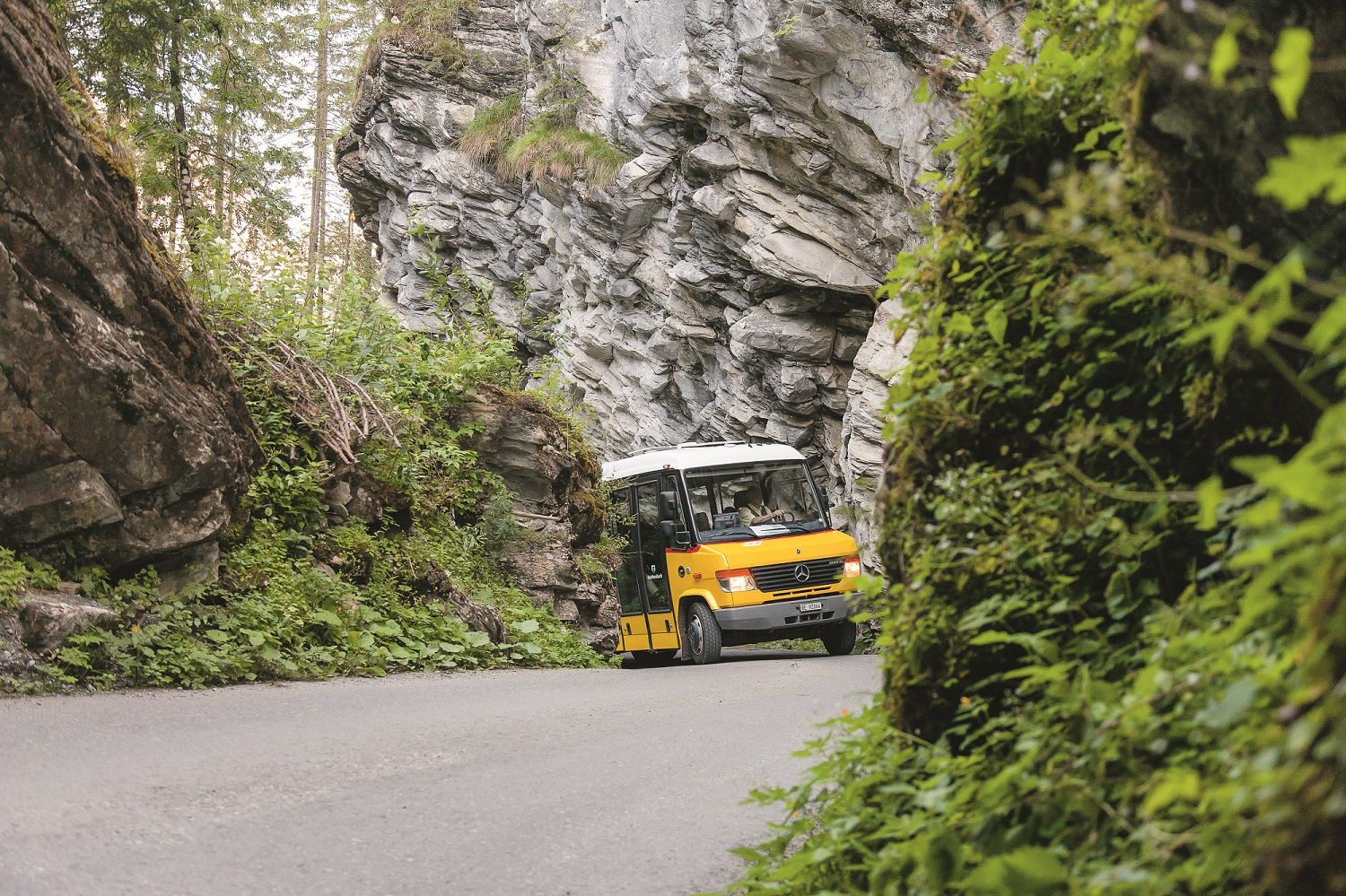 L’AutoPostale verso Griesalp ©️ 2023 Berner Oberland Pass