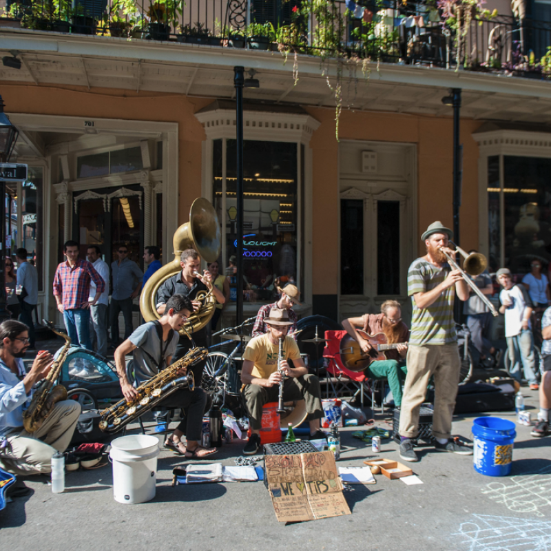 New Orleans: musica al French Quarter. Credits